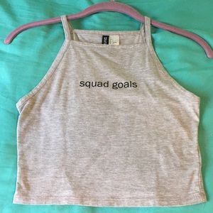Squad Goals crop top
